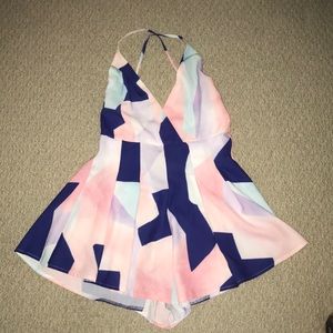 Colorful romper NWT
